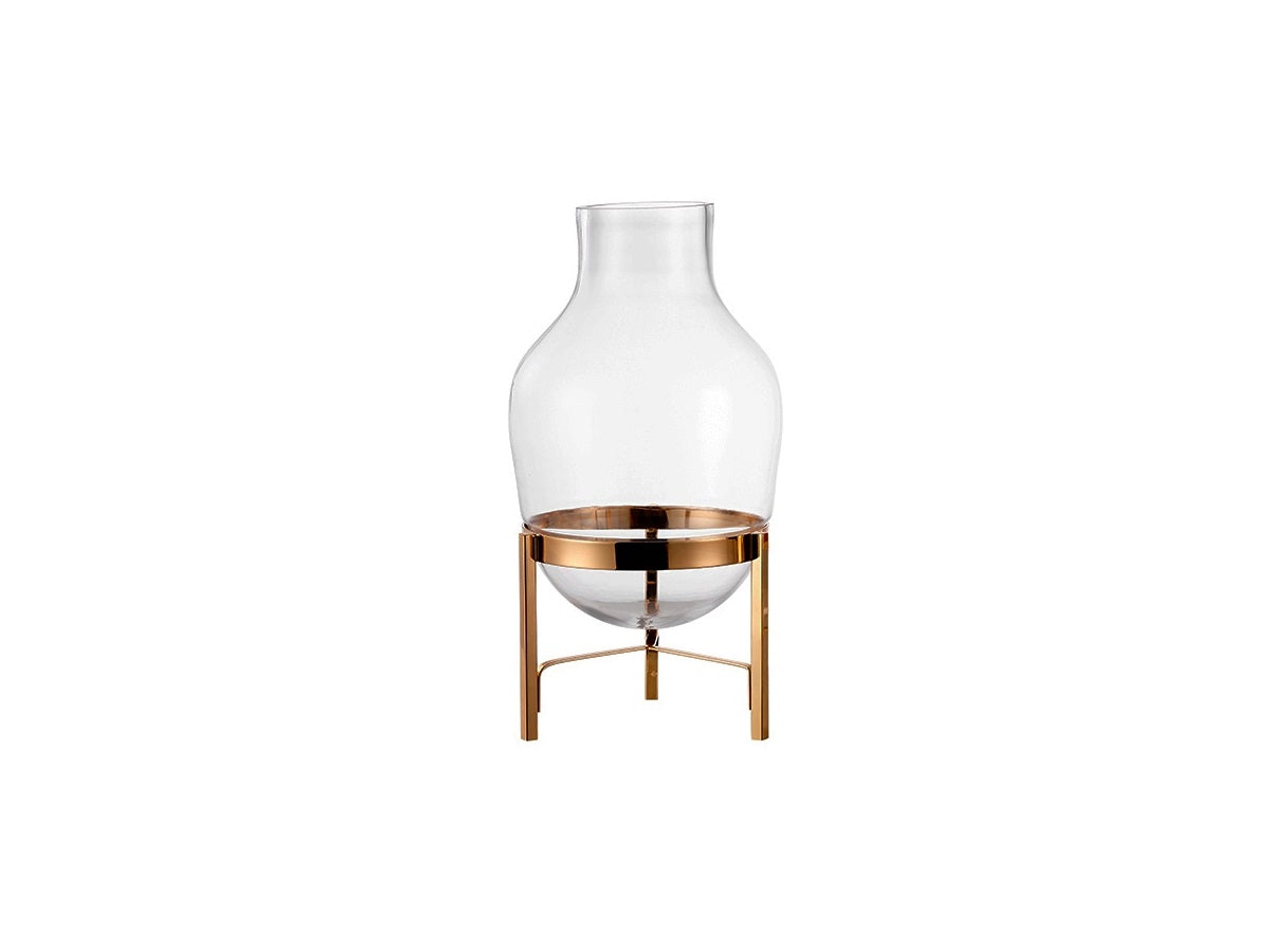 Small Gold Glass Vase