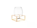 Mid-Century Modern Polished-Gold Glass Vase