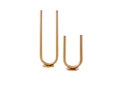U-Shaped Gold Flower Vase