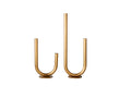Small Brushed Gold U-shaped Vase