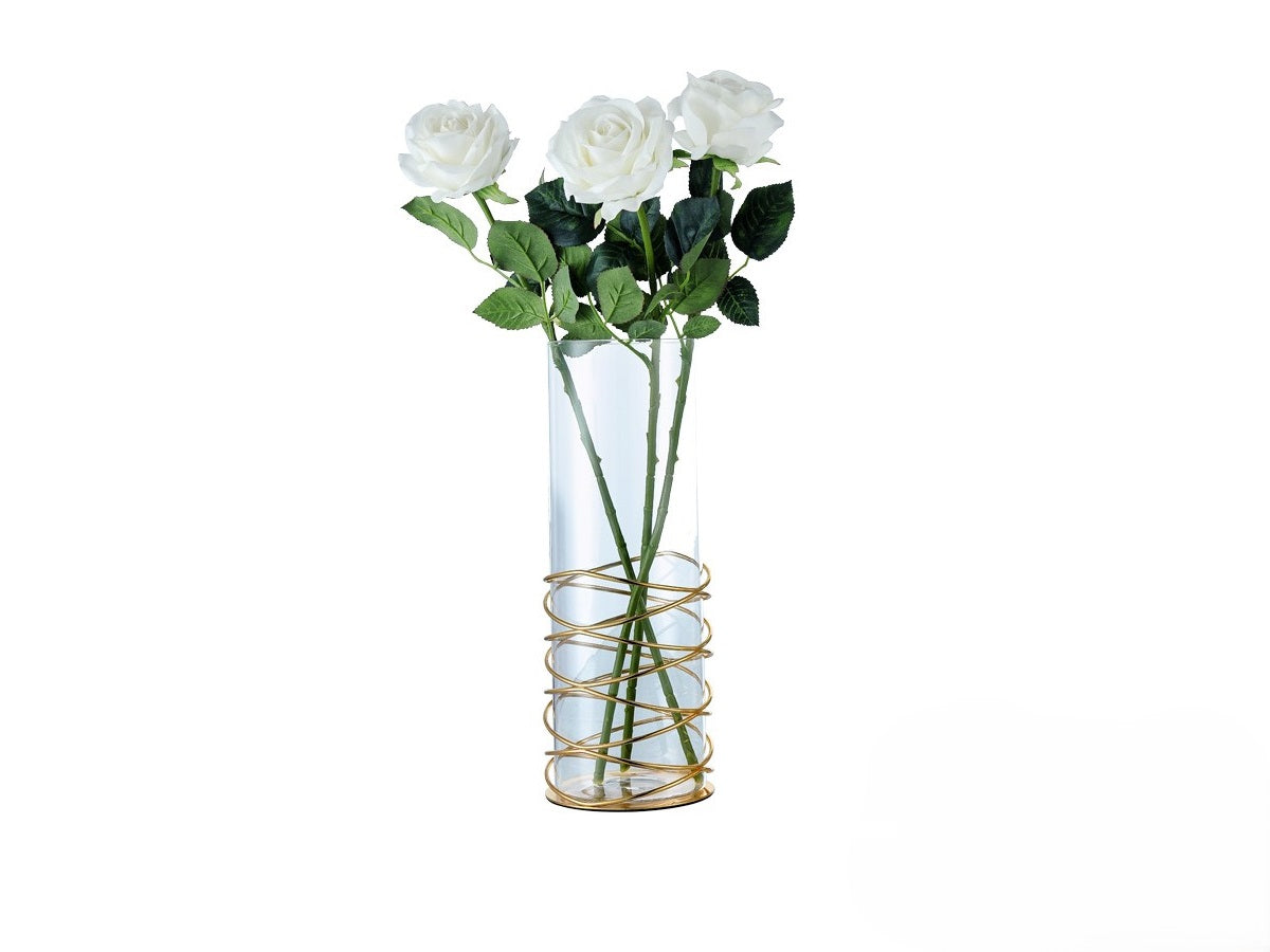 Large Glass Ring Vase
