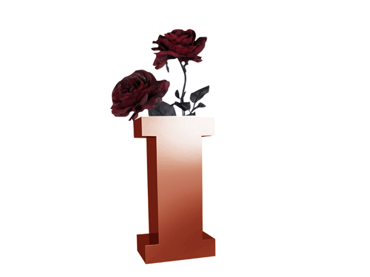 Polished Rose Gold "i" Vase