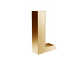 Tall Gold-Tone Decorative Floor Vase