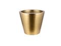 Brushed Gold Cone Flower Pot