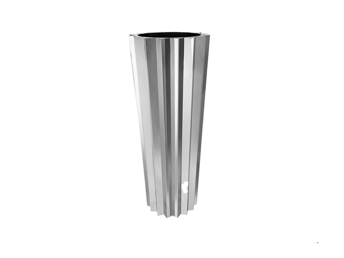 Large Polished Stainless Steel Flower Pot