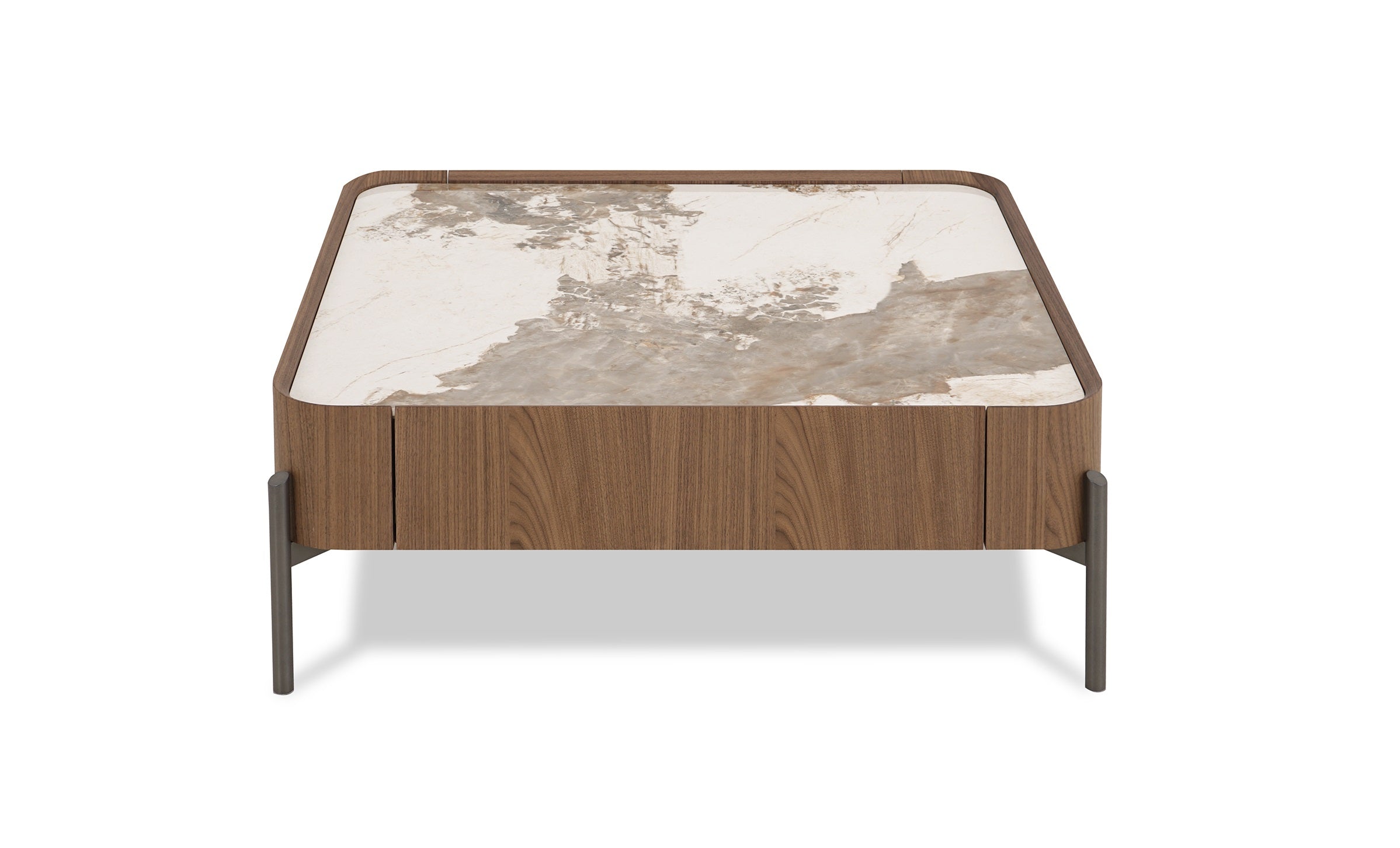 Natural Ceramic Top Coffee Table