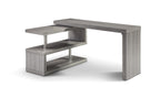 Grey Brushed Stainless Steel Office Desk — 55-Inch