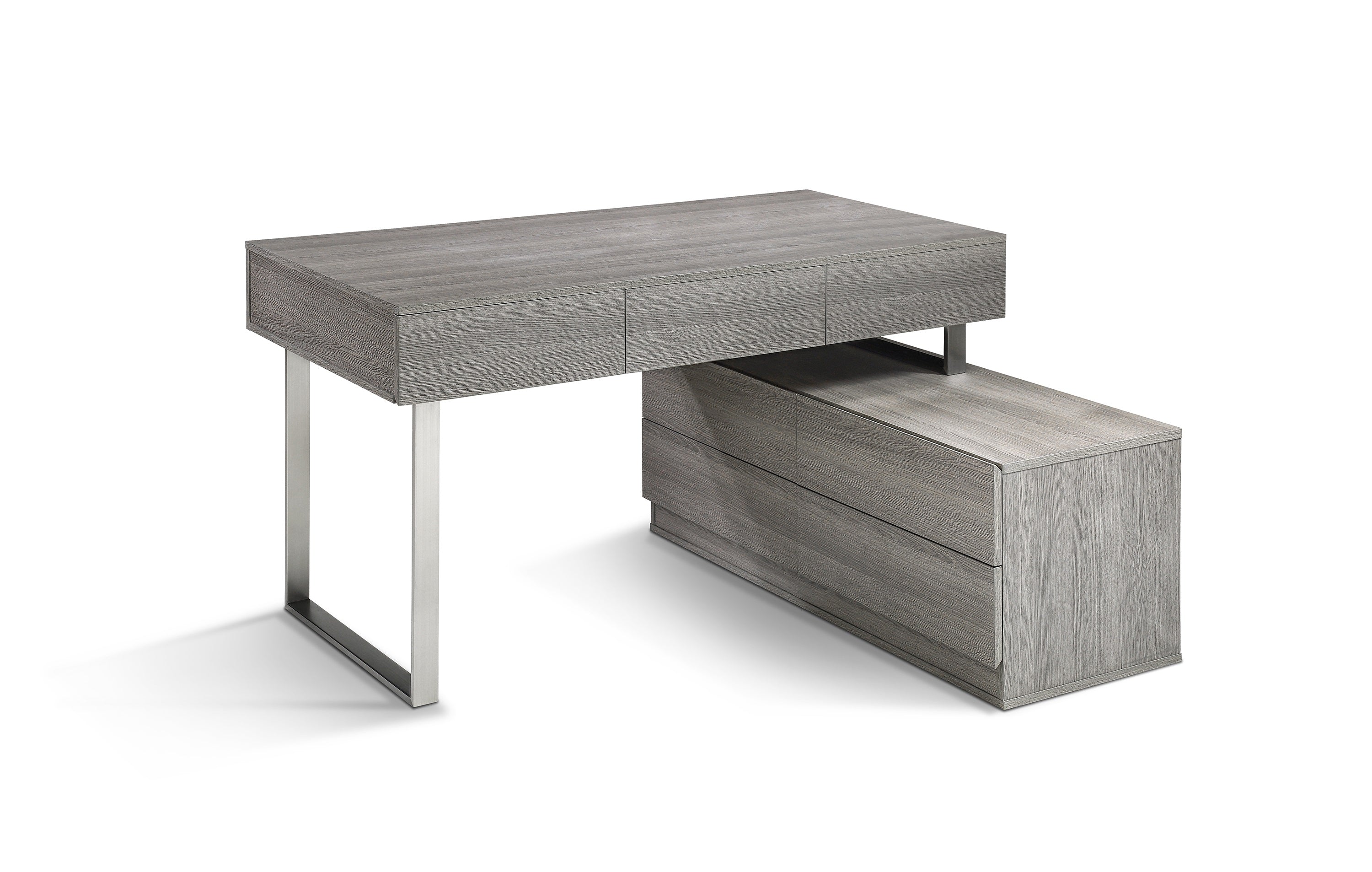 Grey Modern Office Desk