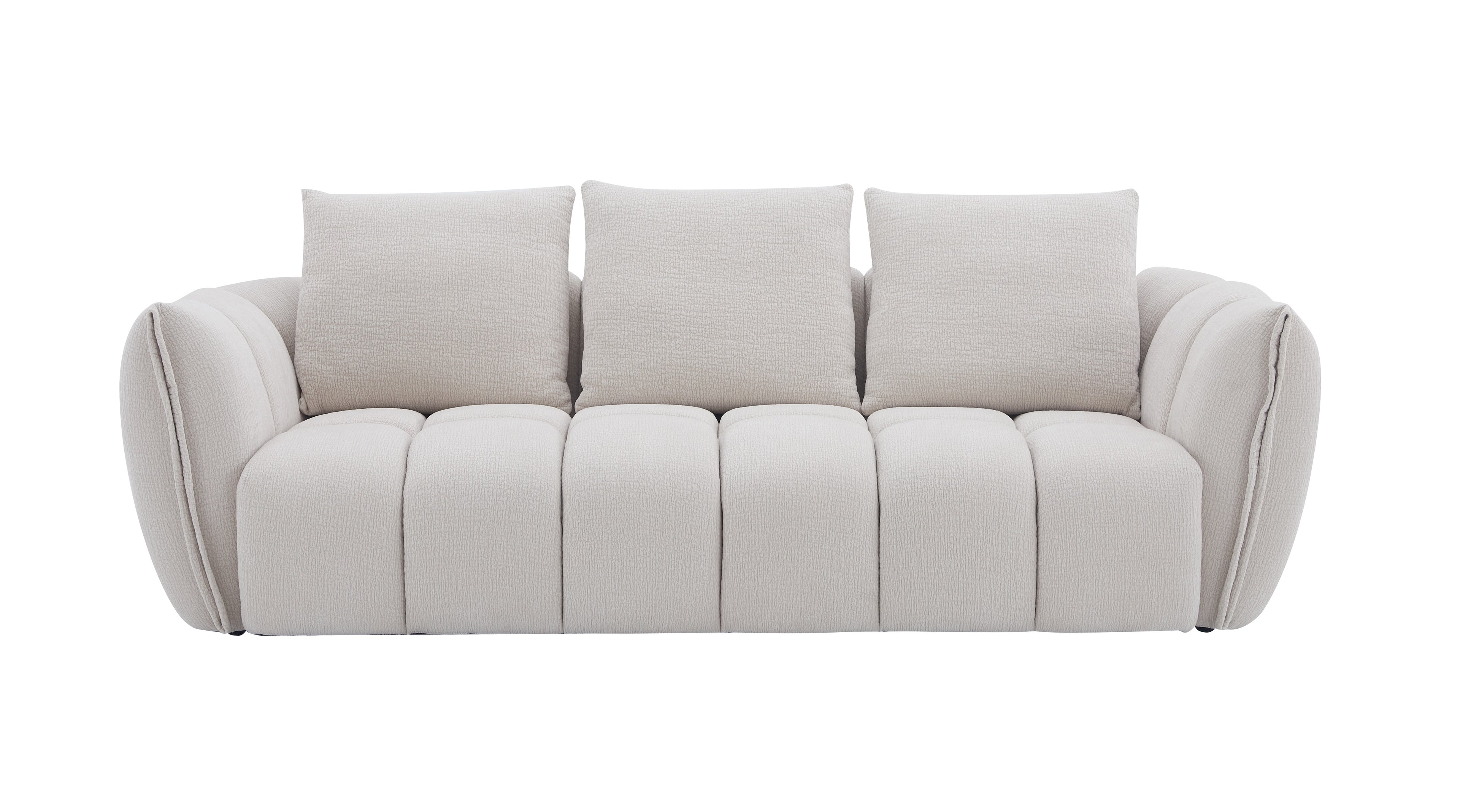 Lennox Light Grey Upholstered Loveseat