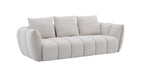 Lennox Light Grey Upholstered Loveseat