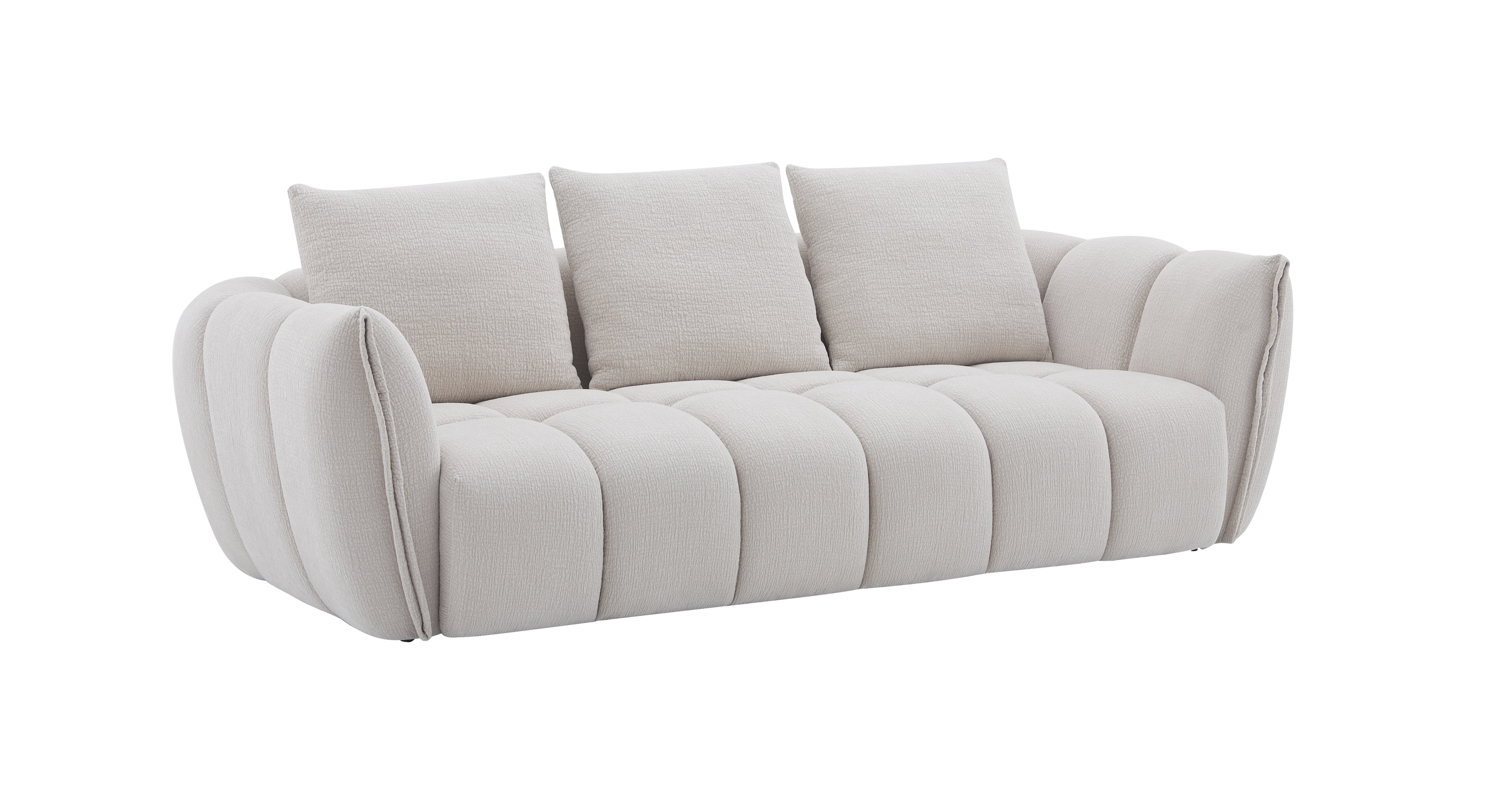 Lennox Light Grey Upholstered Loveseat