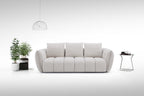 Lennox Light Grey Upholstered Loveseat