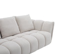 Lennox Light Grey Upholstered Loveseat
