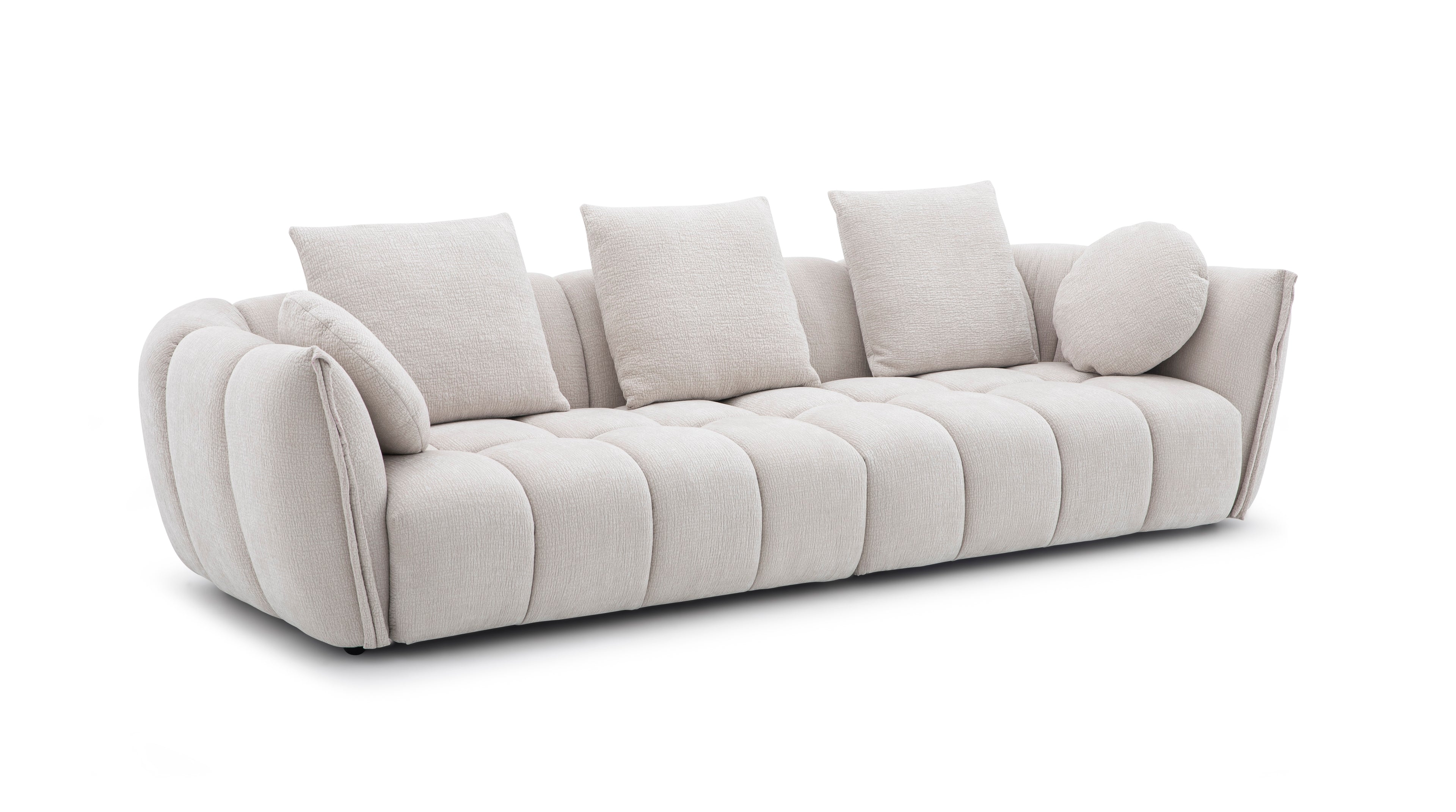 Lennox Light Grey Upholstered Sofa