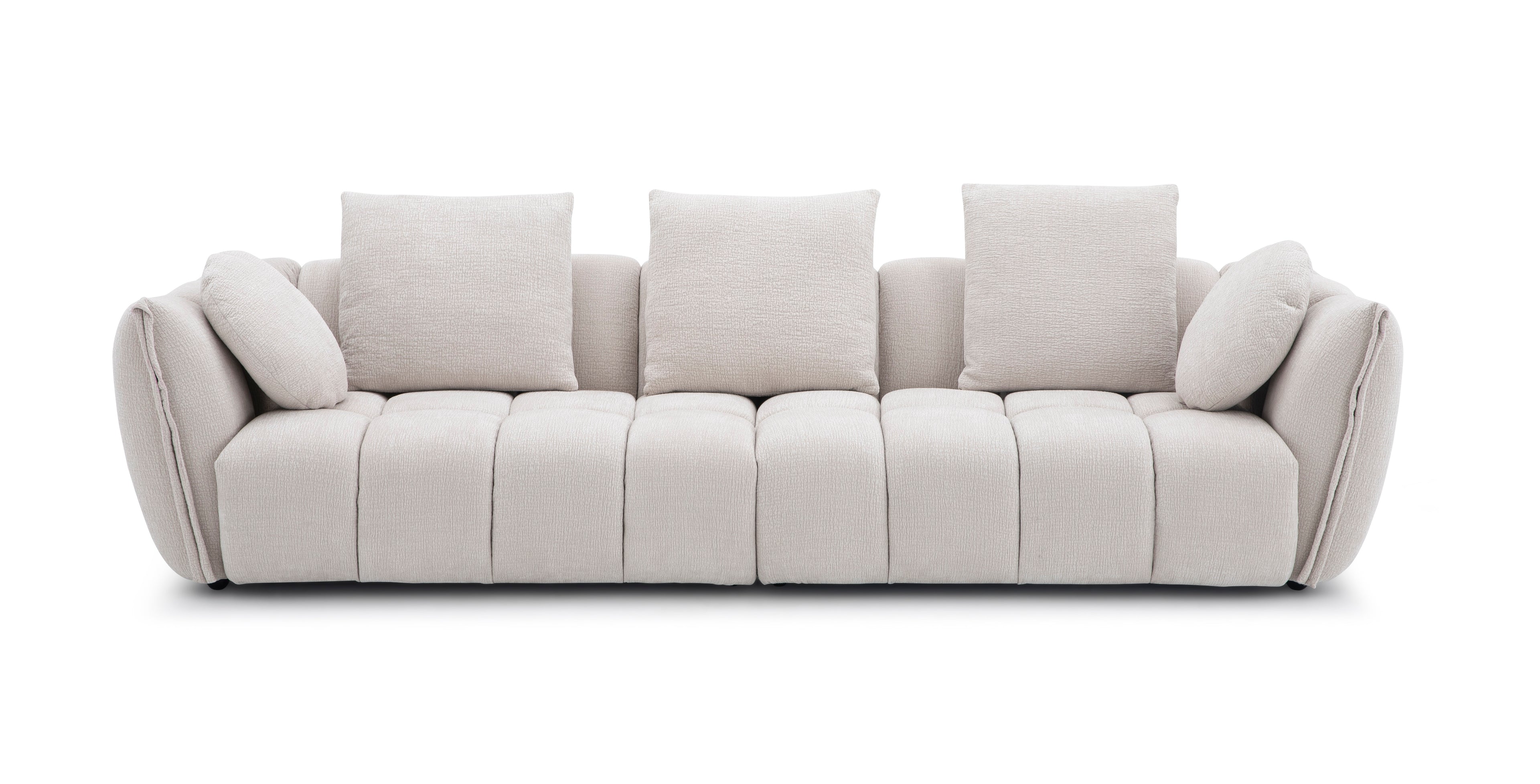 Lennox Light Grey Upholstered Sofa