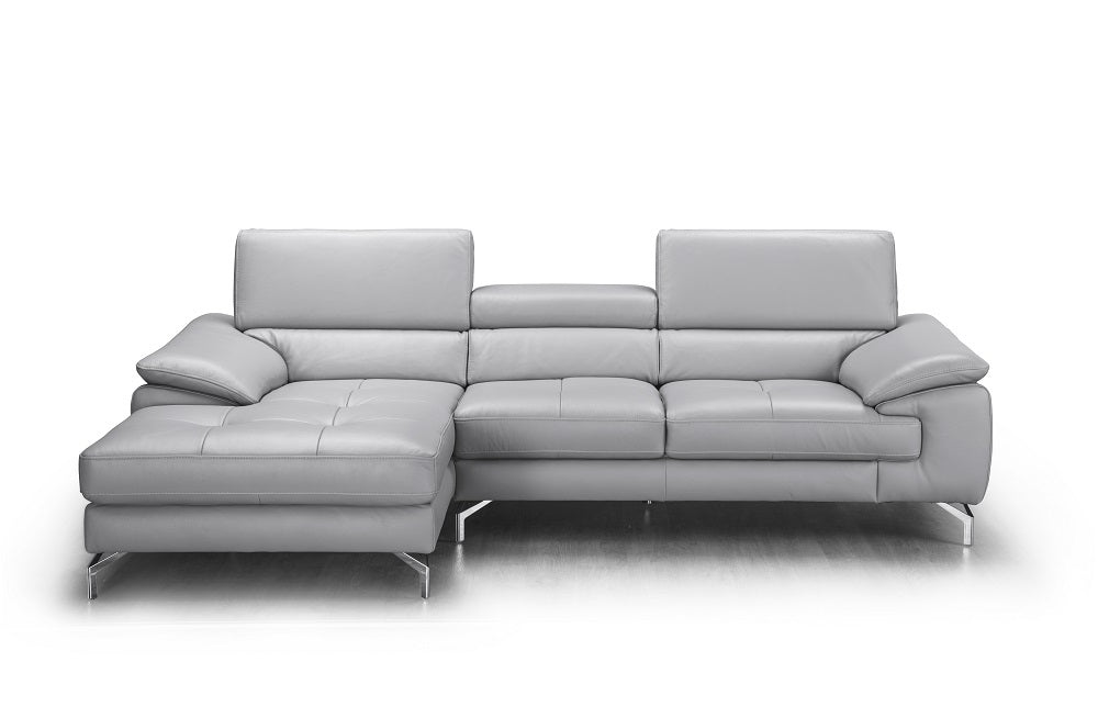 Liam Premium Leather Sectional with Left-Hand-Facing Chaise