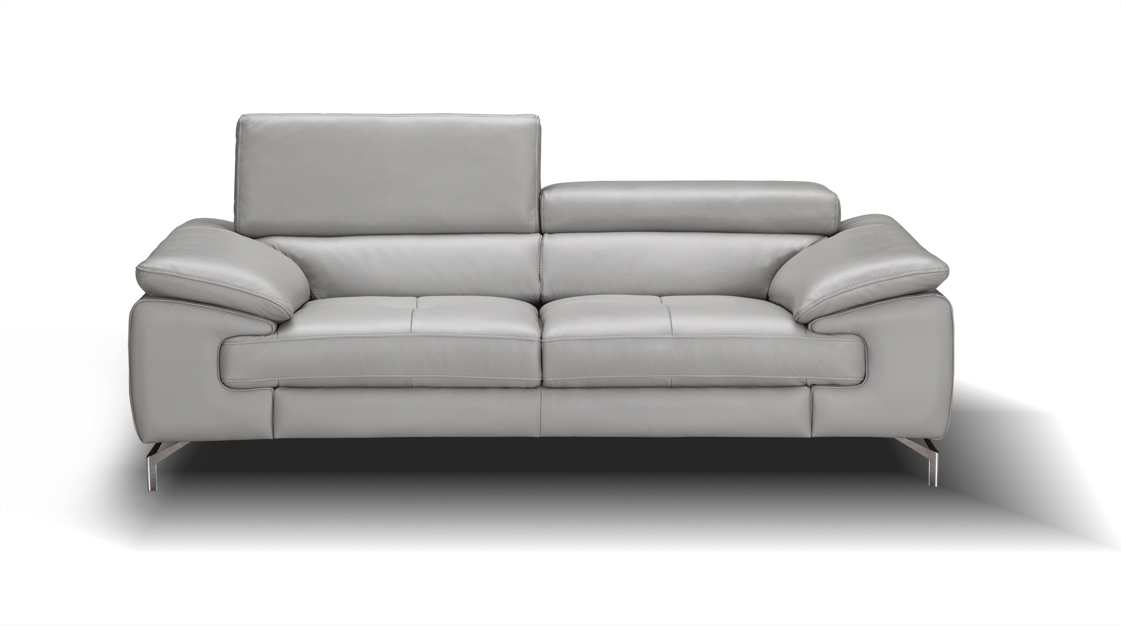 Liam Grey Leather Sofa