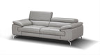 Liam Grey Leather Sofa