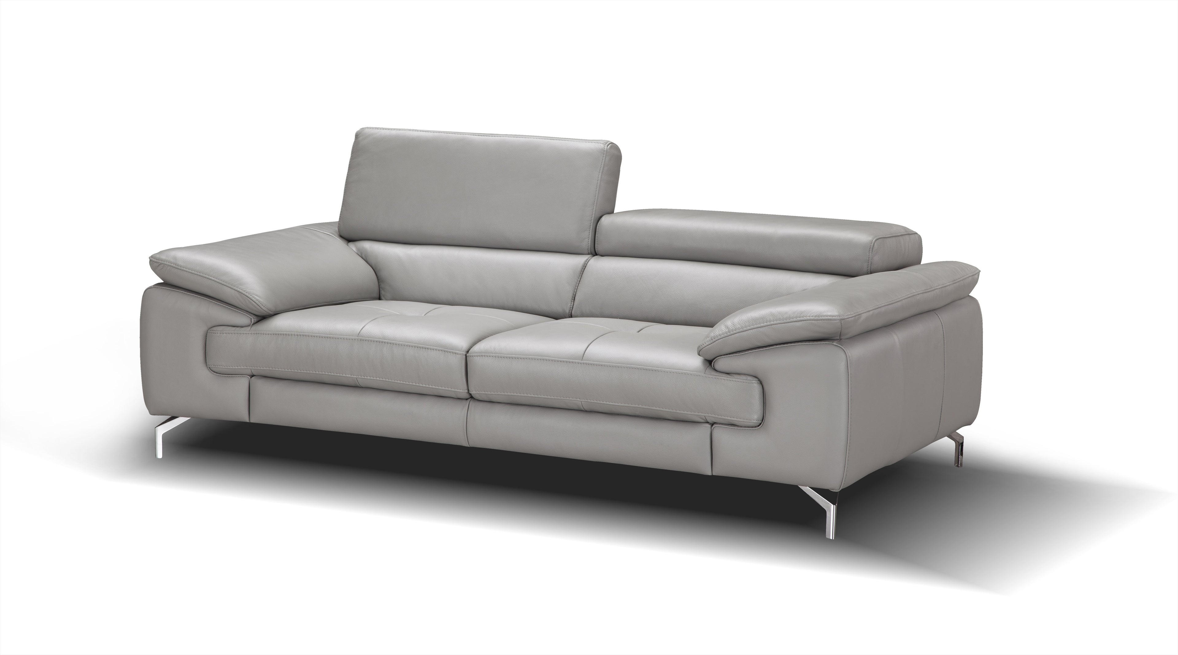 Liam Grey Leather Sofa