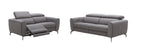 Lorenzo Grey Upholstered Loveseat