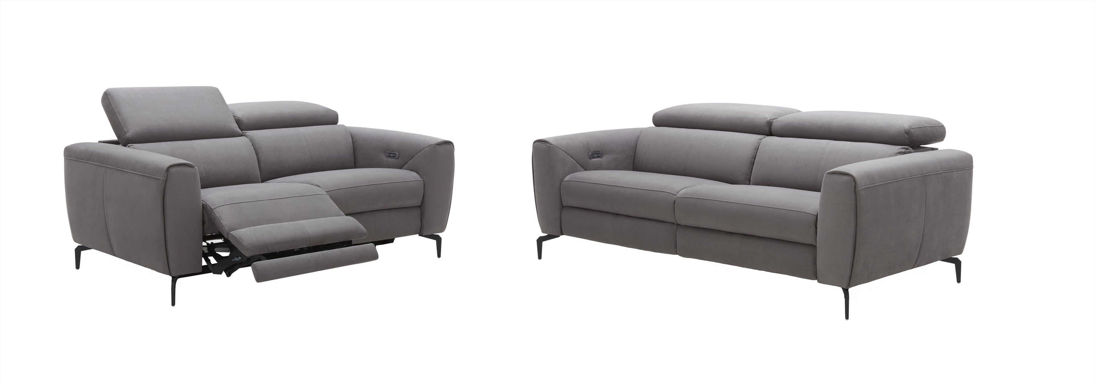 Lorenzo Grey Upholstered Loveseat