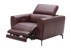 Lorenzo Merlot Leather Armchair