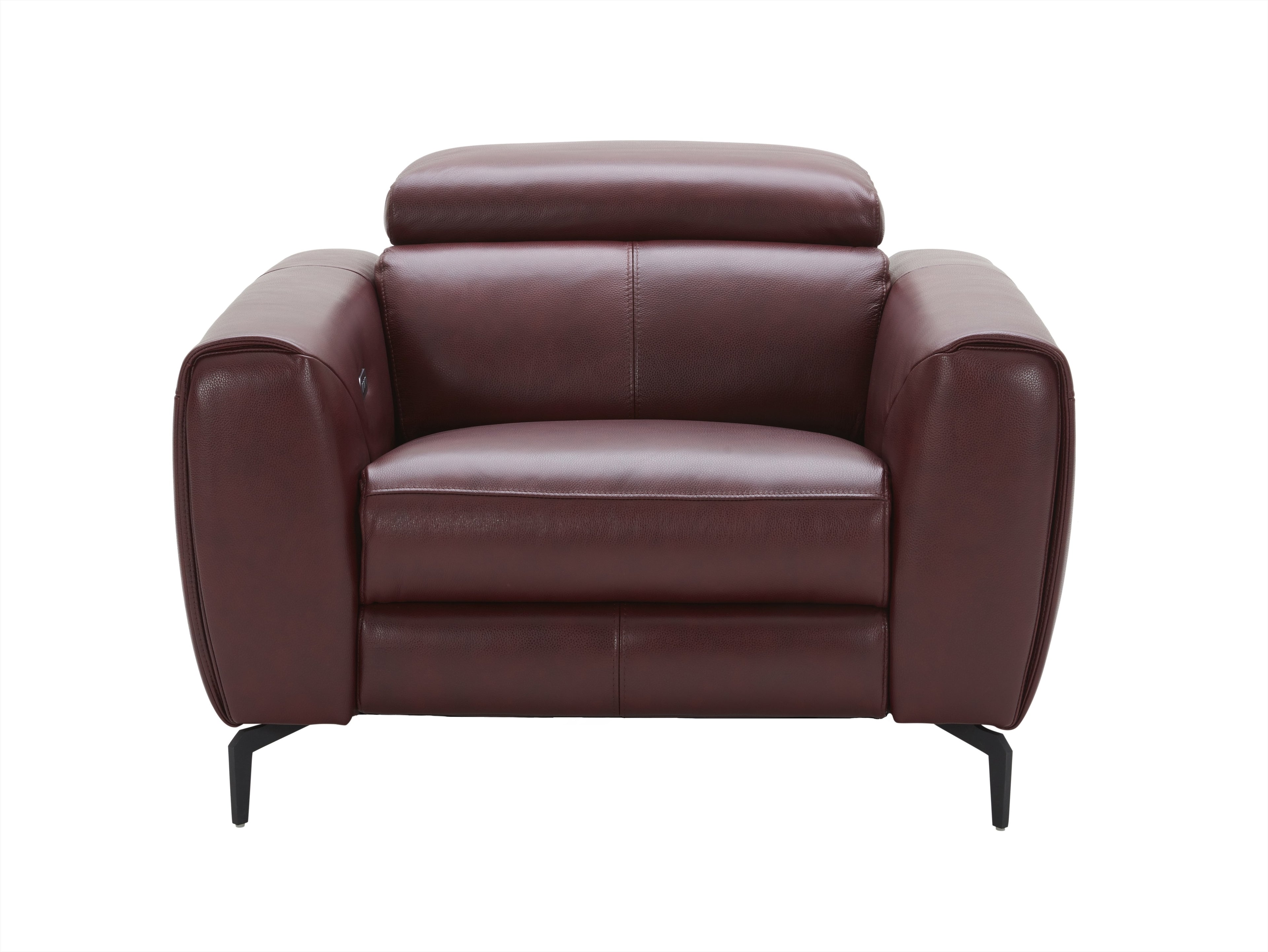 Lorenzo Merlot Leather Armchair