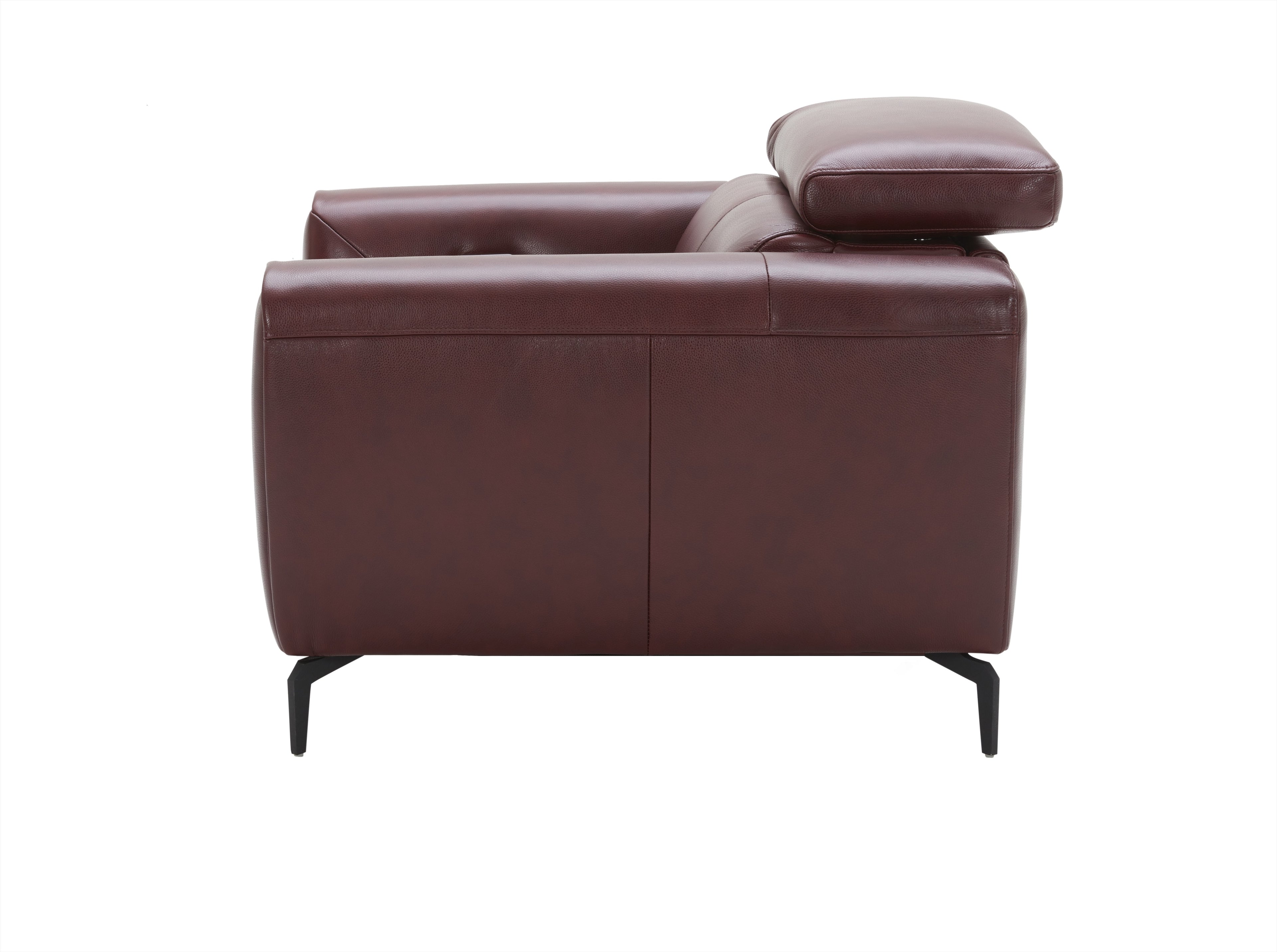 Lorenzo Merlot Leather Armchair