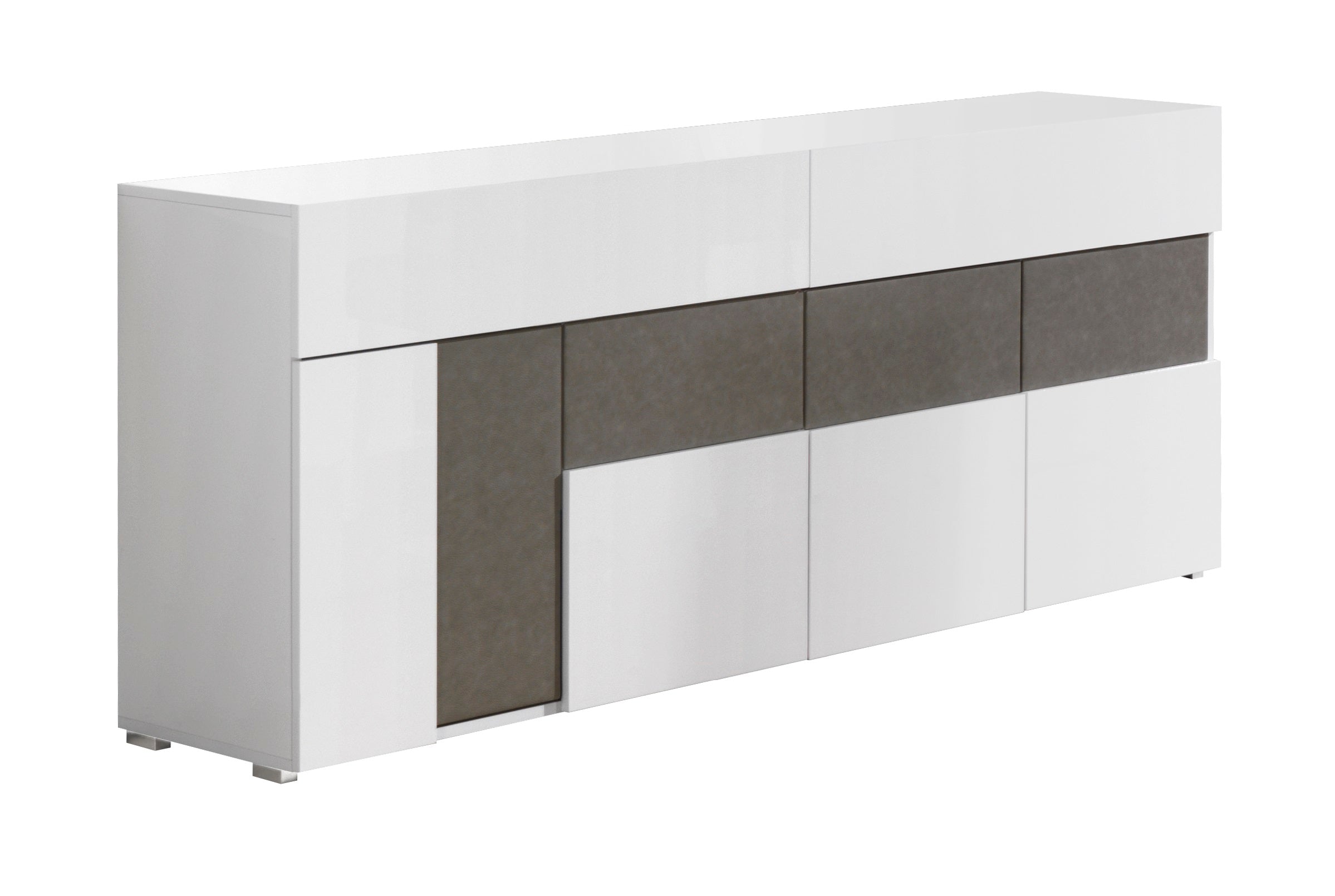 Luxuria White Leatherette Buffet