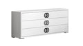 Luxuria Black-and-White Mirrored Dresser