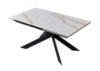 Calcutta Black Ceramic-Top Extension Dining Table