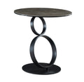 Dallas Black Ceramic-Top End Table