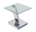 Houston Polished Glass End Table
