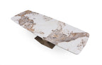 Pandora Brown Marble Extension Dining Table
