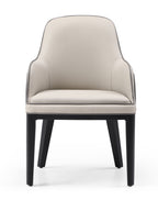 Brunswick Two-Tone Eco-Leather Arm Chair
