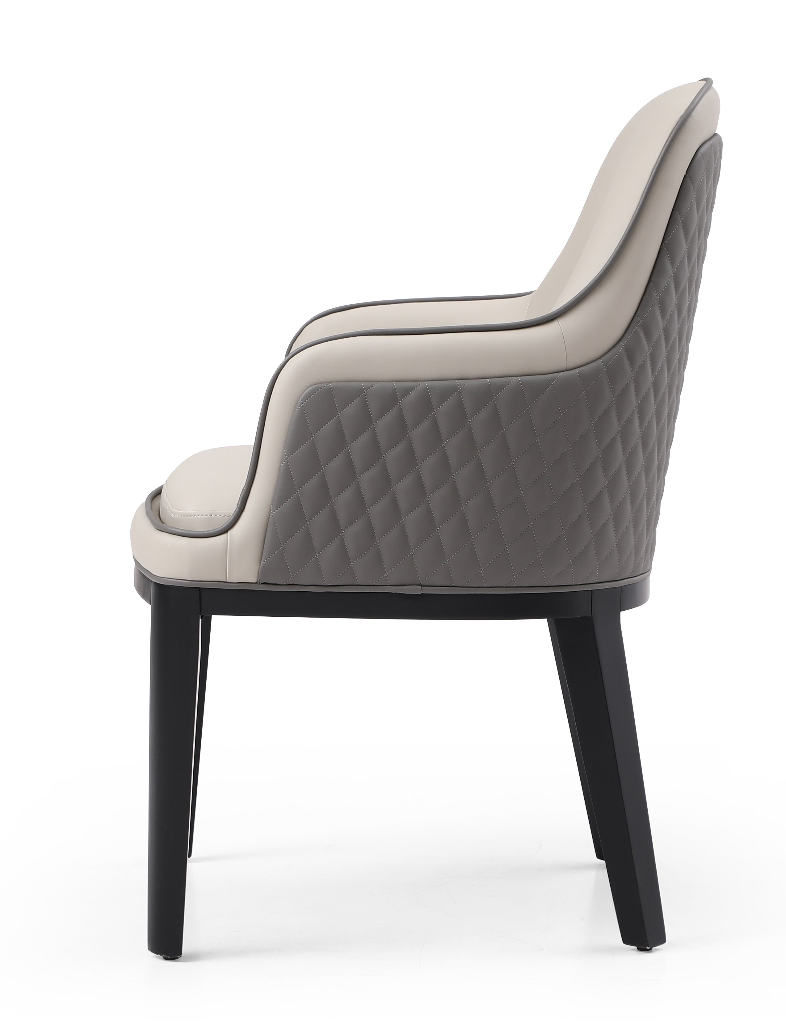 Brunswick Two-Tone Eco-Leather Arm Chair