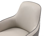 Brunswick Two-Tone Eco-Leather Arm Chair