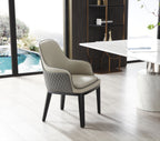 Brunswick Two-Tone Eco-Leather Arm Chair
