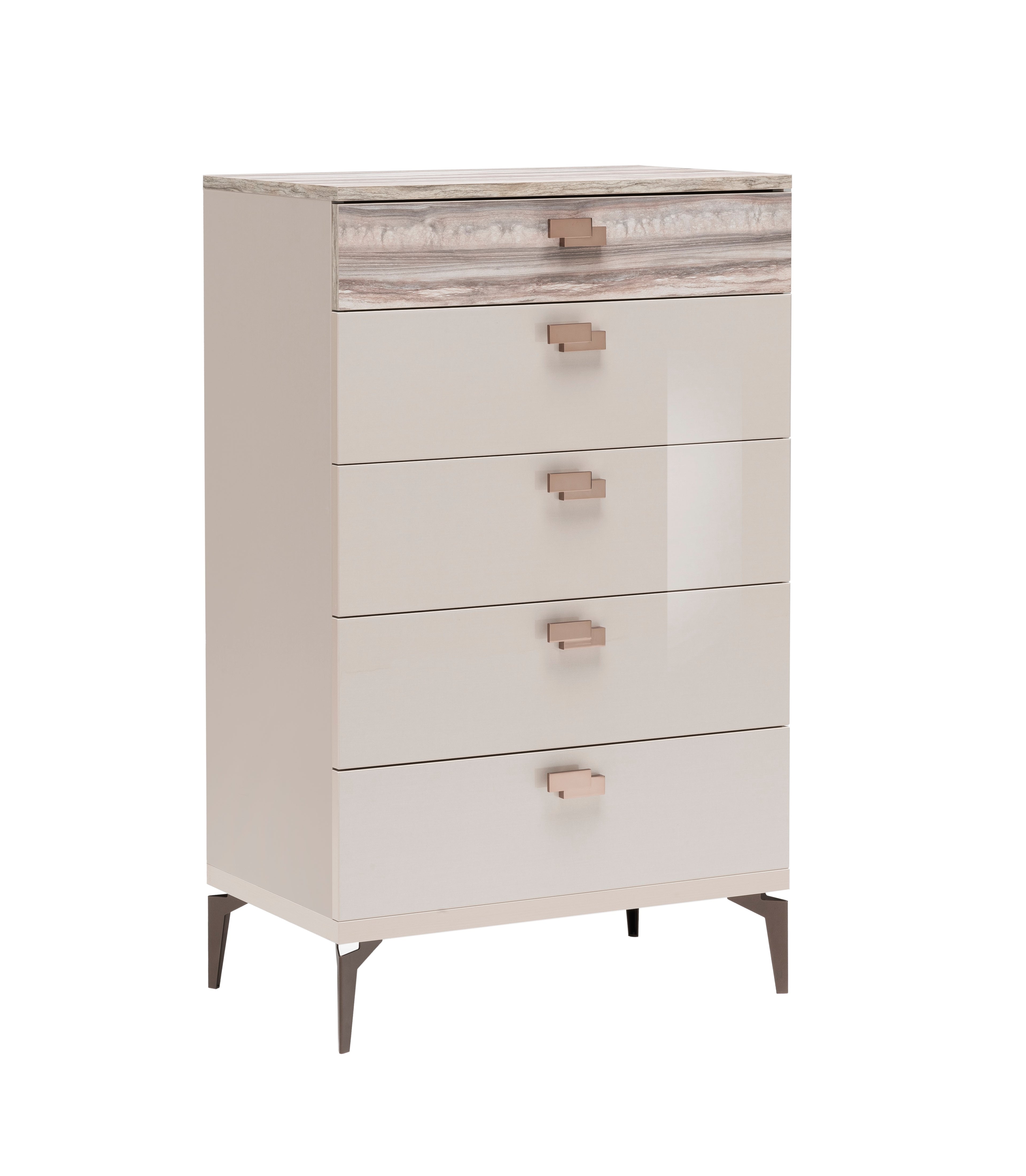 High Gloss Mirror Chest