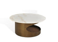 Marble and Brass Coffee Table