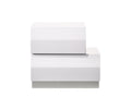 Milan Right-Facing Nightstand in White