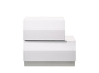 Milan Right-Facing Nightstand in White