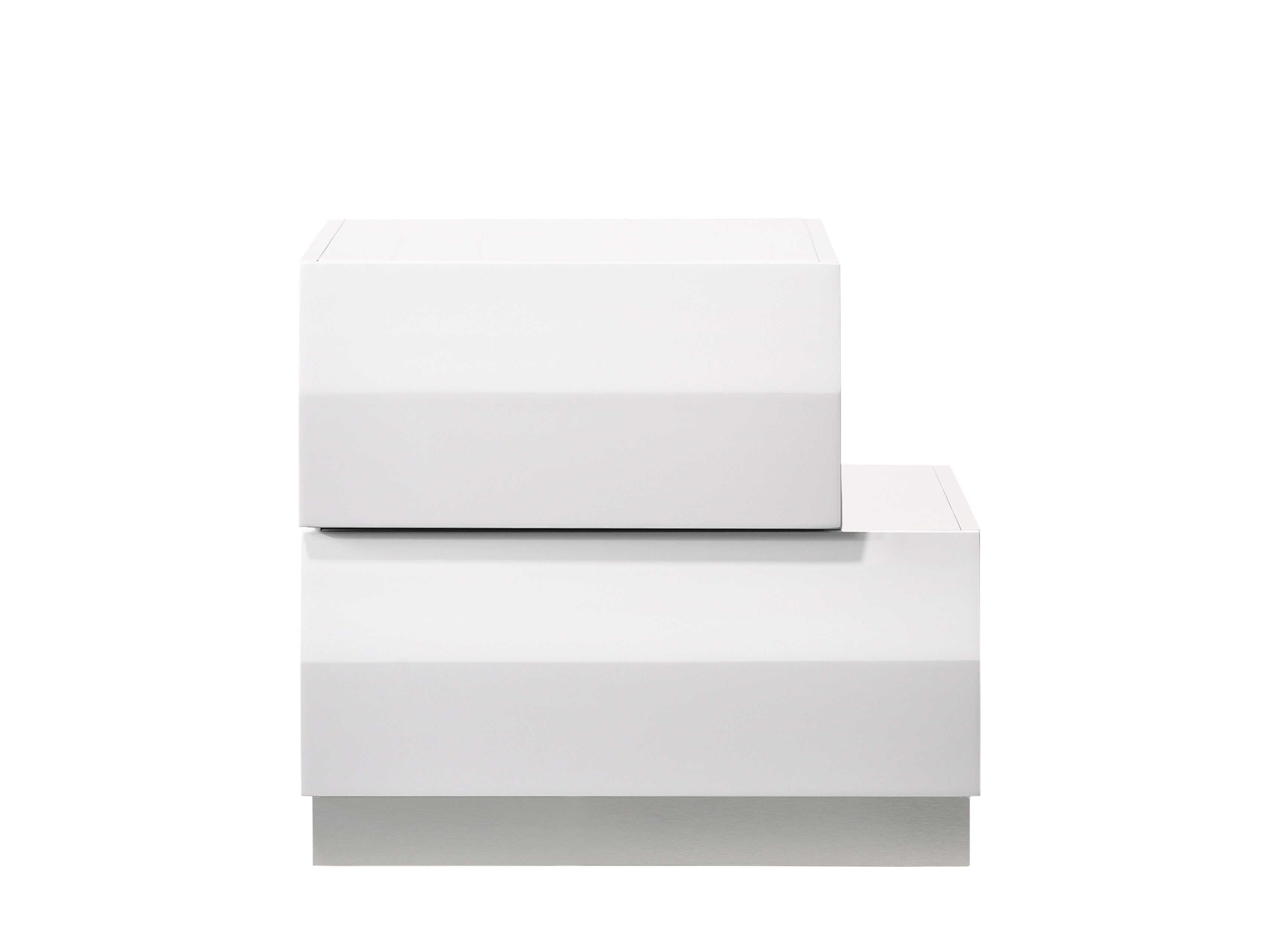 Milan Right-Facing Nightstand in White