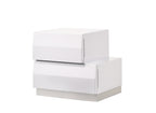 Milan Right-Facing Nightstand in White