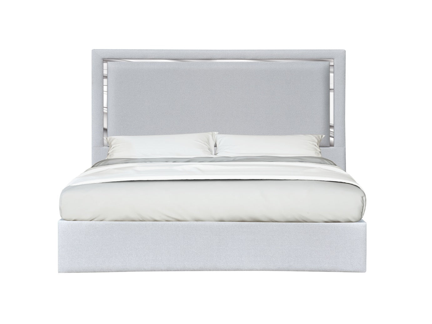 Monet King Bed in Silver Grey