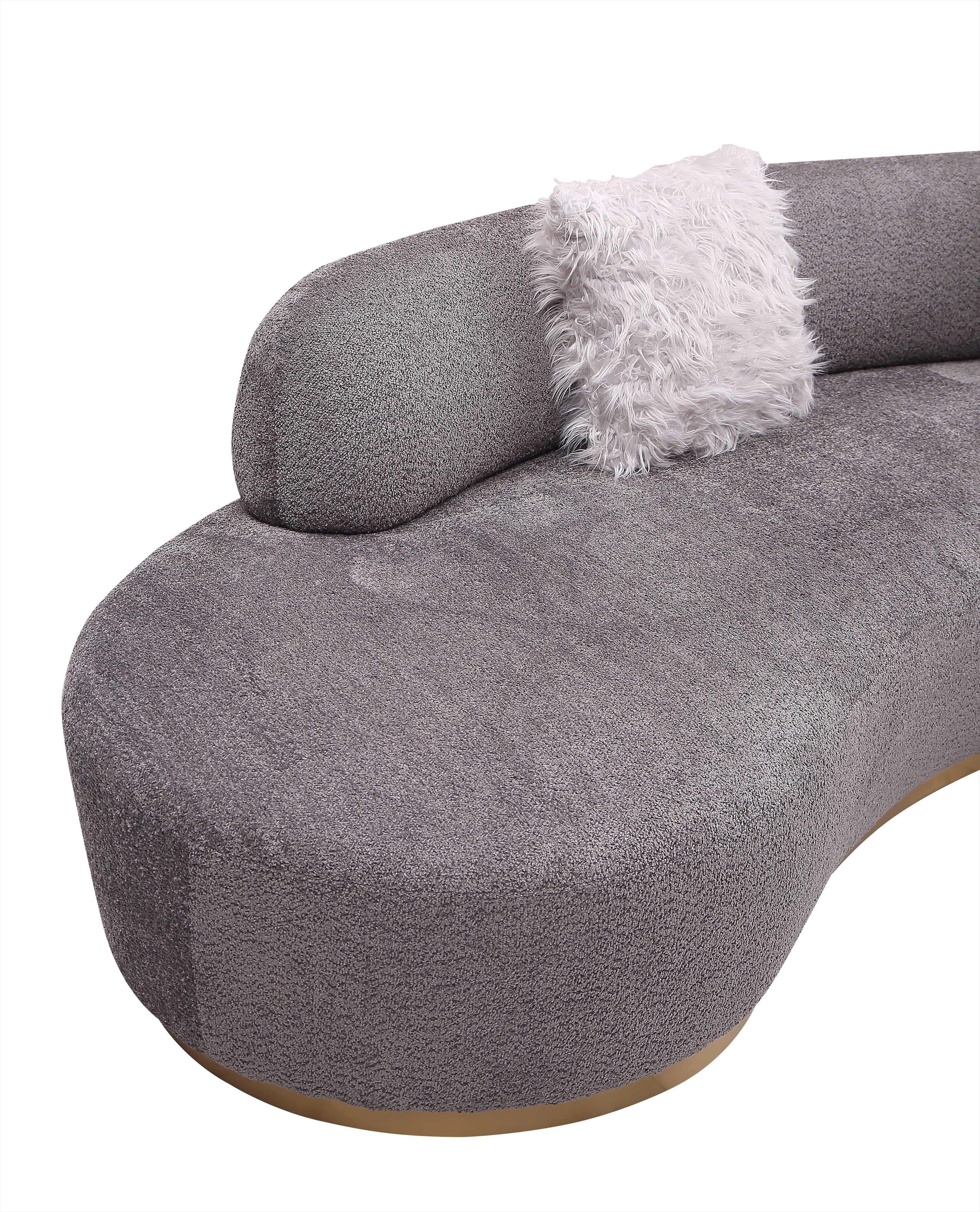 Moon Sectional in Dark Grey