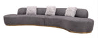 Moon Sectional in Dark Grey