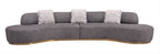 Moon Sectional in Dark Grey