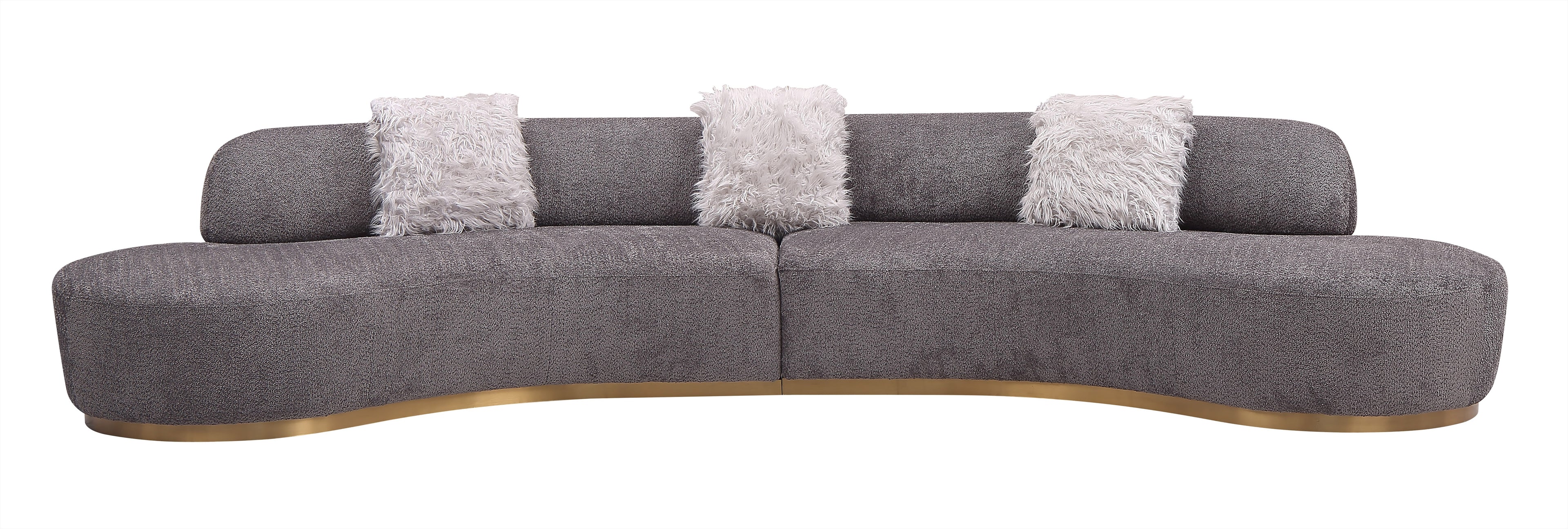 Moon Sectional in Dark Grey