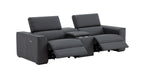 Picasso Loveseat with Console in Blue Grey